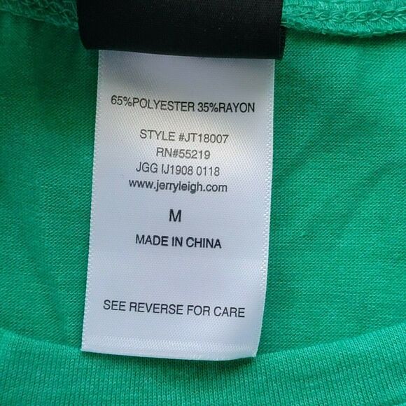 Get Lucky Tank Top Juniors Sz M Green Gold St Patricks Day Tshirt Tee Modern Lux - Picture 6 of 6